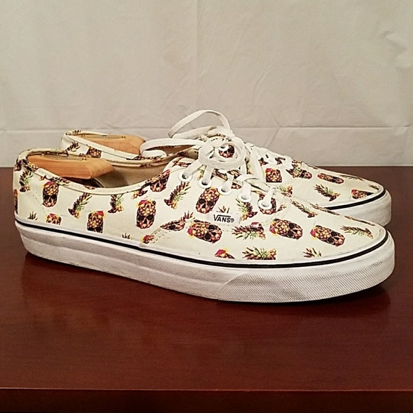 vans pineapple skull shoes